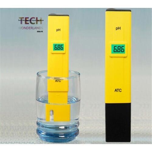 HONGYI Digital display PH Meter tester 0-14 pH pocket pen for aquarium water test fish tank test pen with temperature regulation
