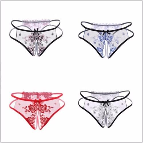 Womens Lace G-String Thong Panties String Erotic Underwear Women Briefs Sexy Lingerie Pants Intimate Goods