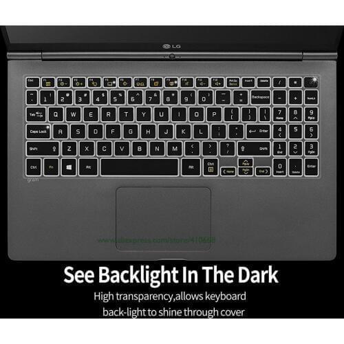 For LG Gram 15Z980 15 15.6 Inch Laptop Keyboard Cover Skin Protector Ultra Thin Dustproof TPU