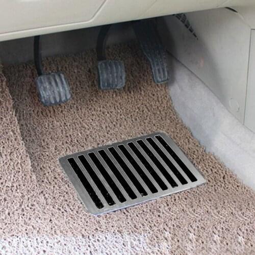 Universal Car Floor Antiskid Stick Carpet Mat Patch Foot Heel Plate Pedal Pad 23.5X16 Cm Interior Accessories For BMW Peugeot
