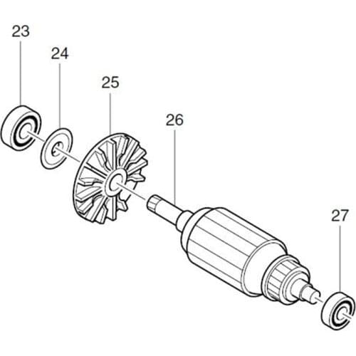AC220-240V MAKITA 518139-0 Rotor Motor Armature for DP4700 Rotor