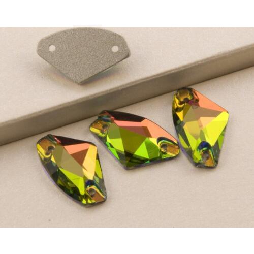 YANRUO Crystal Vitrail Medium 3256 Galactic Rhinestones Crystal Stones for Sewing Rhythmic Gymnastics Swimwear