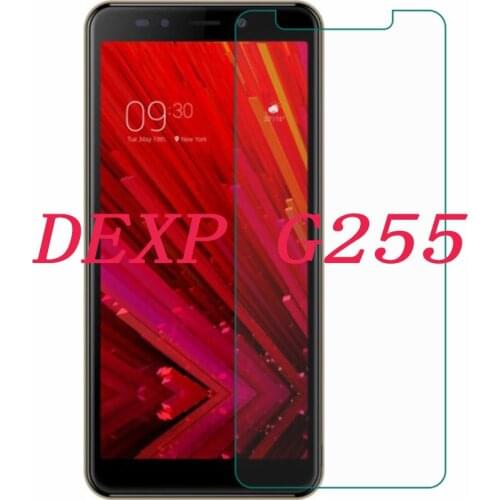 Smartphone 9H Tempered Glass for DEXP G255 5.45" Explosion-proof Protective Film Screen Protector cover phone
