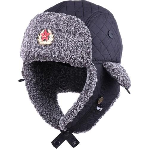 Faux Cashmere Winter Bomber Hat Plush Russian Ushanka Teens Kids Boy Trooper Pilot Aviator Outddor Sport Ear Flap Snow Ski Caps