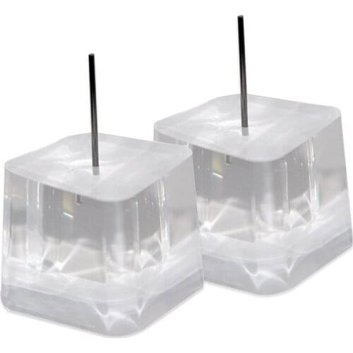 1Pair Acrylic Displays for Demonstrate BTE, ITE, ITC, CIC Earphone and Earmolds, In-ear Monitors IEMs