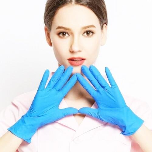 100pcs Disposable Gloves Nitrile Rubber Gloves Latex For Home Food Laboratory Cleaning Rubber Gloves Multifunctional Home Tools