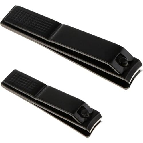 2pcs Nail Clippers Stainless Steel Finger & Toe Nails Sharp Clipper for Men Strong Sharp Precision Blades High Quality