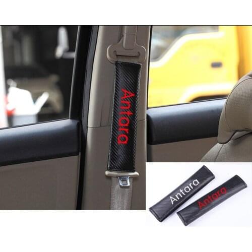 2Pcs PU Fashion Car Seat belt shoulder Pads Car Seat Belt Cover for Opel Antara