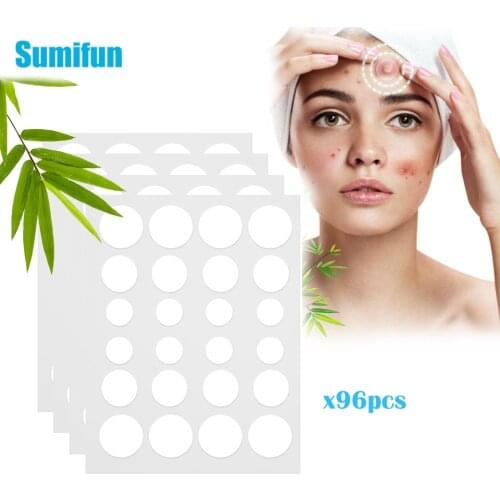96pcs Acne Pimple Patch Stickers Acne Treatment Pimple Remover Tool Blemish Spot Facial Mask Skin Care Waterproof Patches C2314