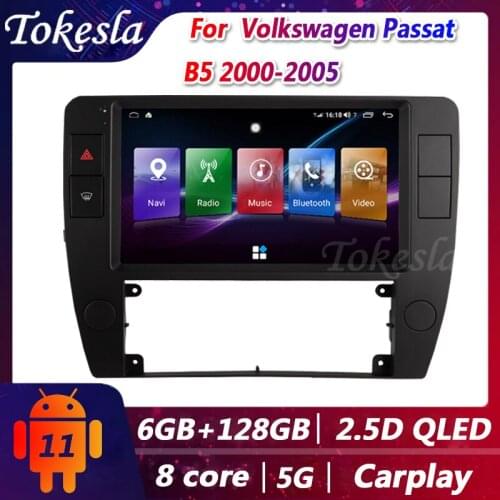 Tokesla Car Radio For Volkswagen Passat B5 Android 11 Auto Central Multimedi Navigation Dvd Player GPS Bluetooth 2 din 2000-2005
