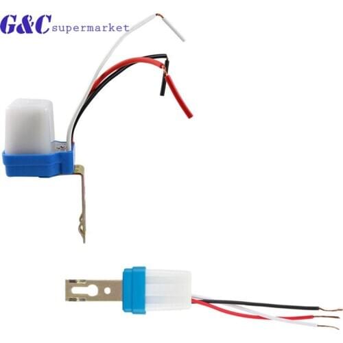 AC 12V 24V 220V Auto Street Light Switch Night On Day Off Photocontrol Sensor Switches Automatic Sensor Switch diy electronics