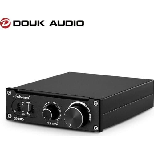 Douk Audio G2 PRO Hi-Fi 300W Subwoofer Amplifier Mono Channel Power Amp Home Audio Gain Control For Home Theater Speaker