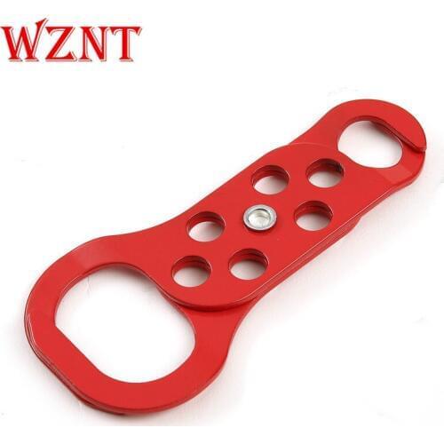 Double-end Steel Hasp Lock Safety hasp Lockout Industrial safety locks loto 6 Hole clasp lock Steel system lockot safety