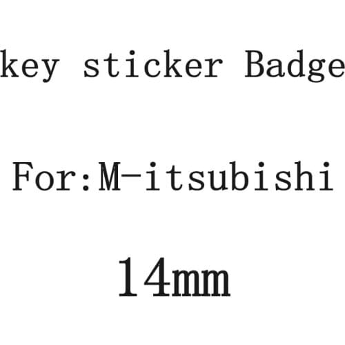 20 pcs 14mm Remote Control Key Emblem Logo Sticker For M-itsubishis ASX Lancer Pajero Outlander L200 EVO Lancer EX Pajero Emblem