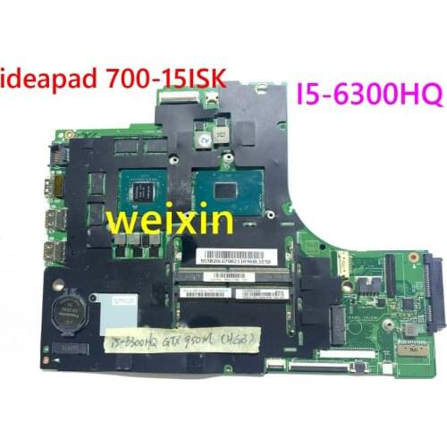 For Lenovo ideapad 700-15ISK Laptop Motherboard I5-6300HQ Processor GTX950M DDR4 448.06R01.001M