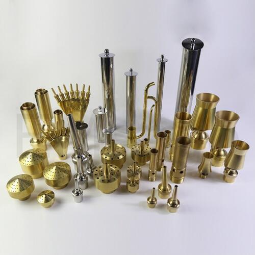 Copper water pump nozzle Model A-01/B-01/C-01/D-01/E-01/F-01/G-01 Metal water pump nozzle Pond garden fountain molding nozzle