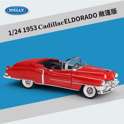 1:24 1953 Cadillac Eldorado Alloy Convertible Model Diecasts & Toy Metal Vehicles Classical Car Model Collection Childrens Gift