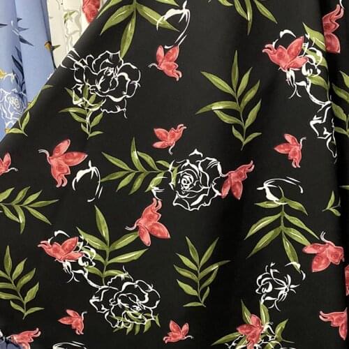 Fashion Dress Fabric Stretchy Chiffon DIY Clothing Material Sewing Accessory