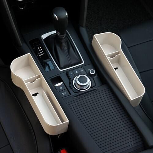 Car Seat Organizer Crevice Storage Box Gap Filler Holder For Wallet Phone Slit Pocket Auto Car Accessories Interior Decoration