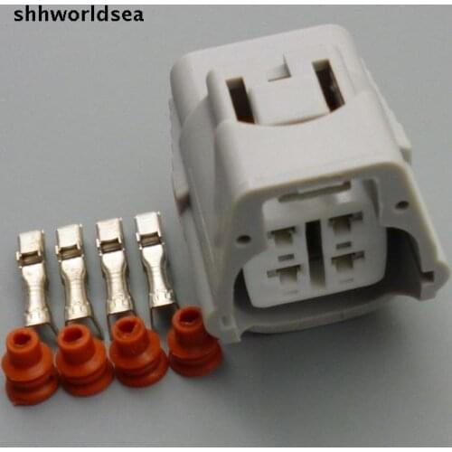 Shhworldsea 5/30/100sets 2.2mm 4pin universal 4 way oxygen sensor plug 2JZ A/C 4P Connector case for Toyota