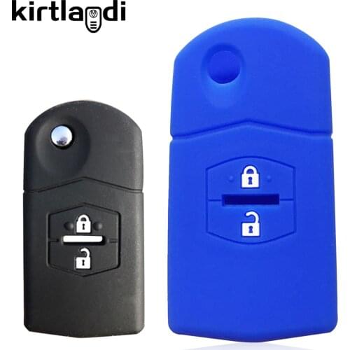 Silicone Key Case Cover for Mazda 6 GH 2008 2007 Car Keychain Holder for Mazda 3 2009 2012 for Mazda 2 Demio 2009 Key Cover Fob