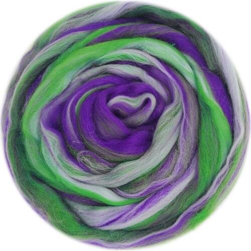 Blended Roving 50g, Needle Felting Wool, Hand Dyed Wool Top, Merino Mixed Natural Wool Roving for Needle Felting Kits (11)