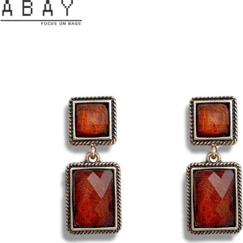 Fashion Green Earrings Women 2020 New Retro Block Noble Temperament Grace Simple Versatile High Quality Female Ear Pendant