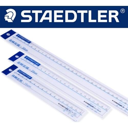 STAEDTLER 962 15/20/30cm Ultra-transparent ruler Precision student drawing ruler Stationery Office accessories School supplies