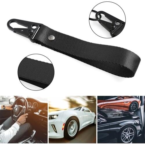 Universal Car Keychain Lanyard Hanging Strap Key Rope with Clip Buckle Quick Release Key Chain Ribbon Webbing Strap Colorful