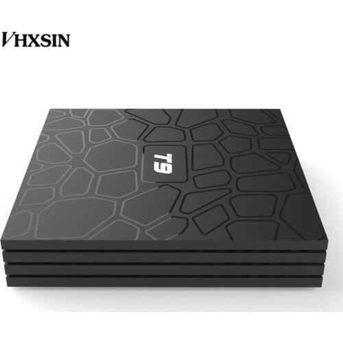 VHXSIN 50PCS/LOT T9 RK3328 Quad Core Android 8.1 Smart TV Box 4GB 32GB 2.4G Wifi Bt 4.0