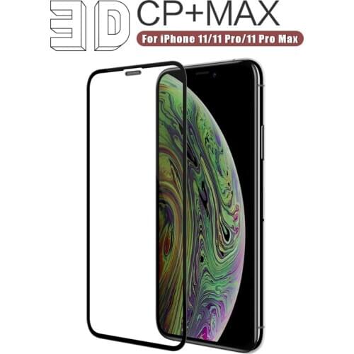 For iPhone 11 Pro Max Glass 6.7 NILLKIN 3D MAX Protective Screen Protector For iPhone 11 Glass Tempered Glass for iPhone 11 Pro