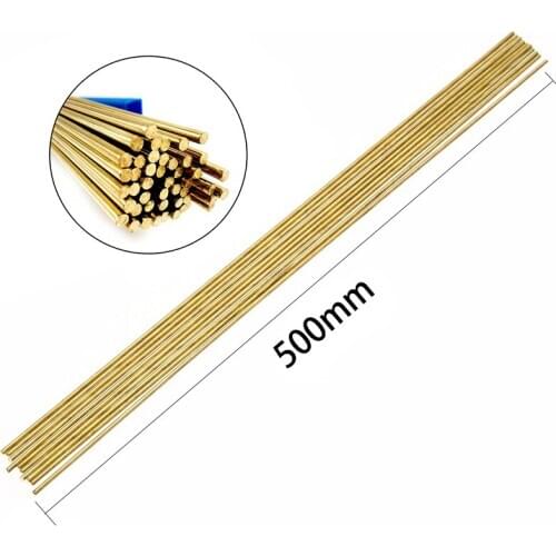 1Kg HS211 Brass Welding Rods Wires Sticks 1.6mm 2.0mm 2.5mm 3.0mm Diameter 500mm Length For Brazing Soldering Repair Tools