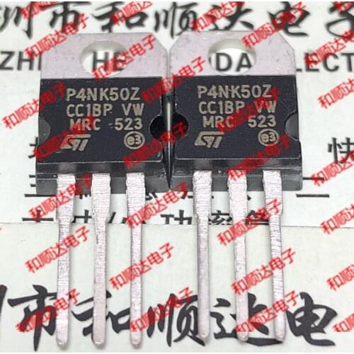 10pcs/lot P4NK50Z STP4NK50Z New stock TO-220 500V 3A