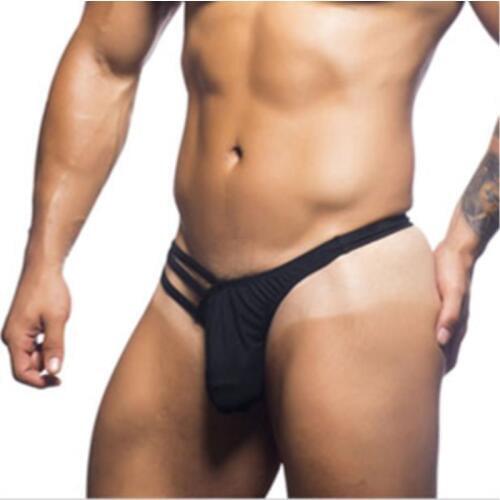 2018 Men Sexy Translucent Personal Briefs Bikini G-string Thong Jocks Tanga Jockstrap Gay Men Underwear Shorts Exotic T-back