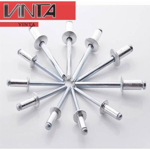 3.2/4/5mm aluminum pull stud core open end flat round head core pull rivet pull rivet assembly