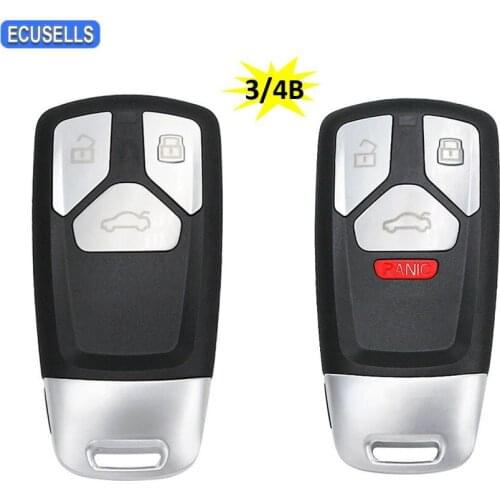 3/4 Button Remote Smart Car Key Shell Case for Audi A4 A5 S4 S5 Q7 SQ7 2017 2018 for TT 2016 - 2018 For 4M0 959 754 AK/ AQ/ AF