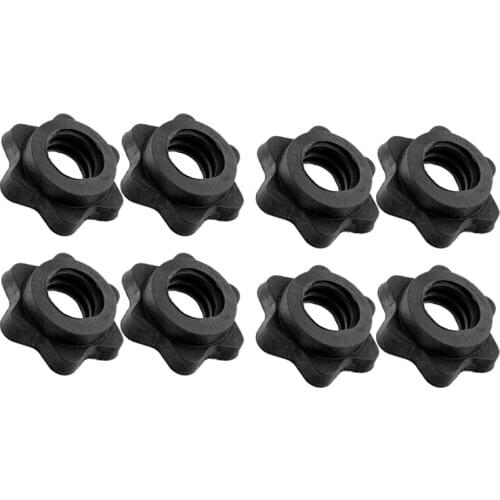 4 Pairs Dumbbell Hex Nut,Dumbbell Rod Nut,Spinlock Collars For Barbells Bars Training Sports