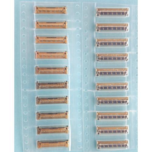 5--200pcs/lot, Original new For Macbook Pro Retina 15" A1398 13" A1425 A1502 2012 2013 LCD LED LVDS FPC Connector 30pin on Board