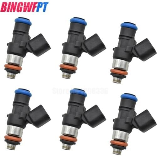 6PCS Fuel Injectors Nozzle 0280158191 0 280 158 191 For Ford Mustang MKX 11-16 Lincoln 3.5L 3.7L Injection System