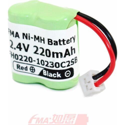 2pcs FMA Ni-MH Rechargeable Model Plane Toy Battery 2.4V 220mAh 10230C2SB