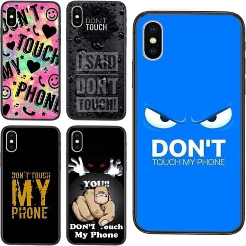 Accessories Pouches Coque Do Not Dont Touch My Phone Free Id For Xiaomi Mi 10 11 9 10T Pro Lite Ultra Poco X3 F3 NFC CC9 Pro