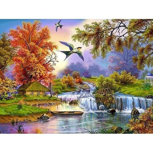 Diamond Embroidery Sale Scenery Diamond Painting Full Square Rhinestones Pictures Cross Stitch Mosaic Landscape Nature