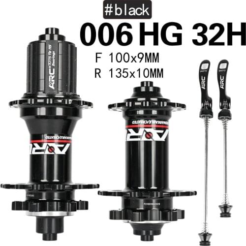Bicycle Hubs Sealed Bearing MTB Mountain Bike Hubs Quick Release set 32 28 36Holes Disc Brake QR 4 Bearings 4 Pawls 399g ARC 006