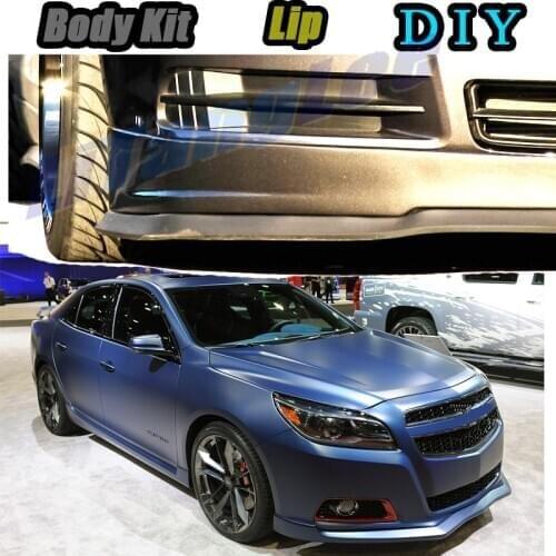 Car Bumper Lip Front Spoiler Skirt Deflector For Chevrolet Malibu 1997~2020 Tune Car Modified Body Kit VIP Hella Flush Lips