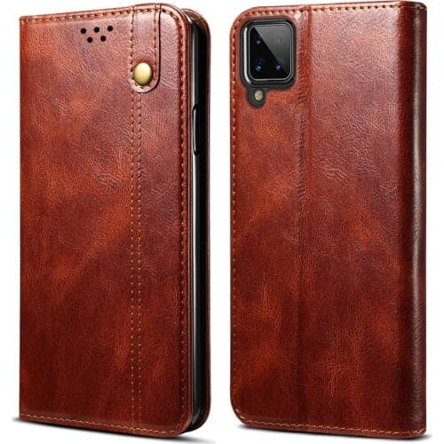 For Samsung Galaxy M12 2021 Flip Case Leather Card Slot Magnet Texture Wallet Coque for Samsung M12 Case SM-M127 M 12 Book Cover