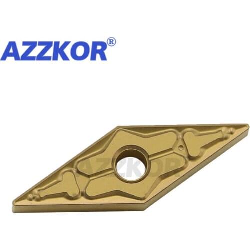 VNMG1604-TM NT6025 External Turning Tool Inserts CNC Center Lathe For 45# Steel A3 Steel Maching AZZKOR Ceramic Carbide Blades