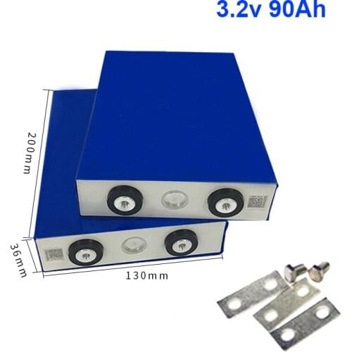 8pcs 3.2v 90Ah lifepo4 lithium battery Lithium iron phosphate for diy 48v 12V 400Ah Motorcycle inverter caravan