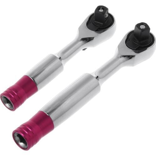 1/4" Mini Torque Ratchet Wrench 85mm/100mm Socket Wrenches Repair Tool For Vehicle Bicycle Bike Dropshipping