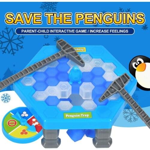 Mini Ice Breaking Save The Penguin/Frog Family Fun Game Penguin Trap Activate Funny Table Game Interactive Entertainment Toy