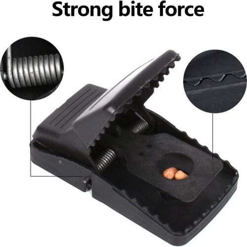 Behogar Reusable Plastic Mouse Rats Mice Trap Repellent Catcher Mousetraps with Detachable Bait Slot for Home Indoor Outdoor Use